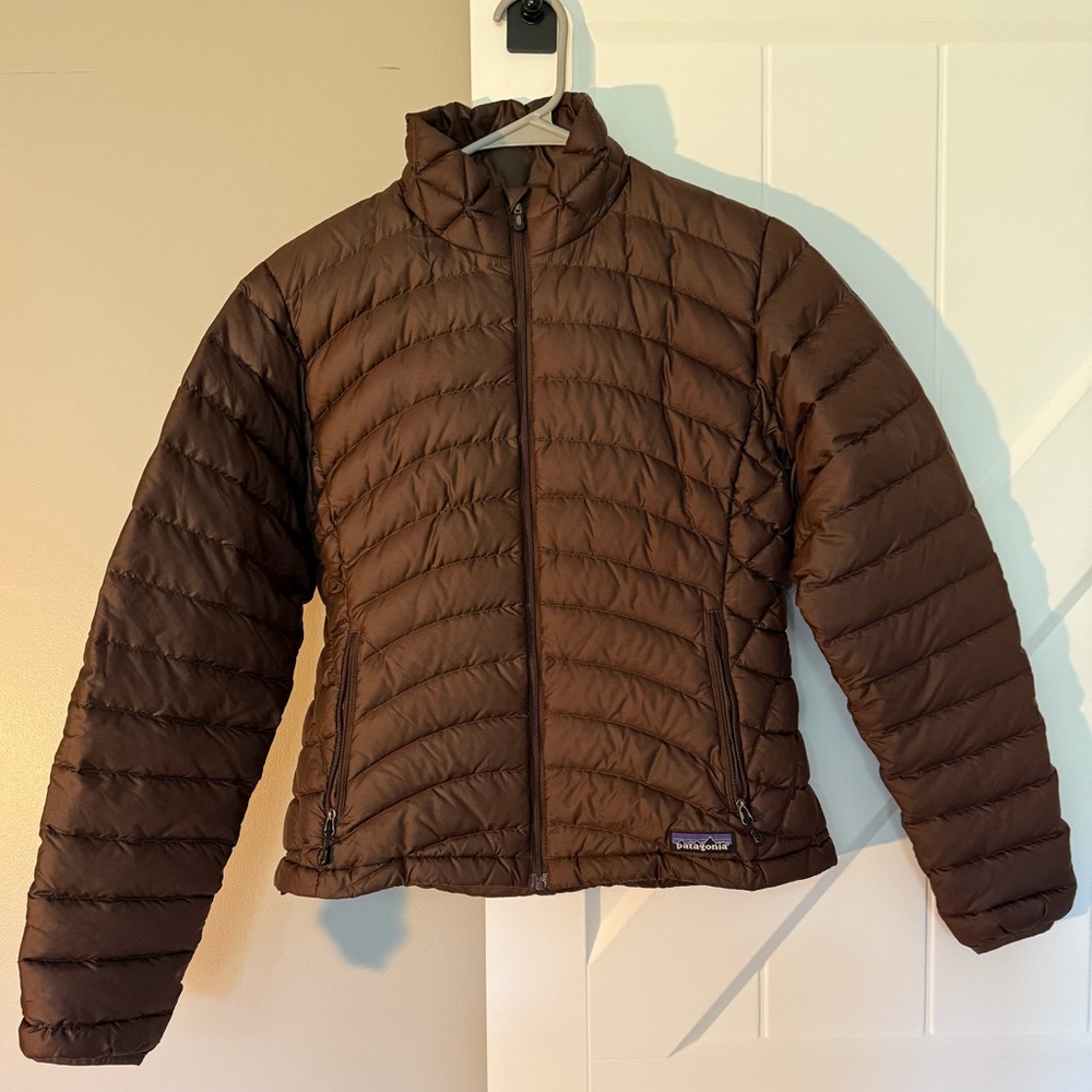 Patagonia Chocolate Brown down sweater jacket